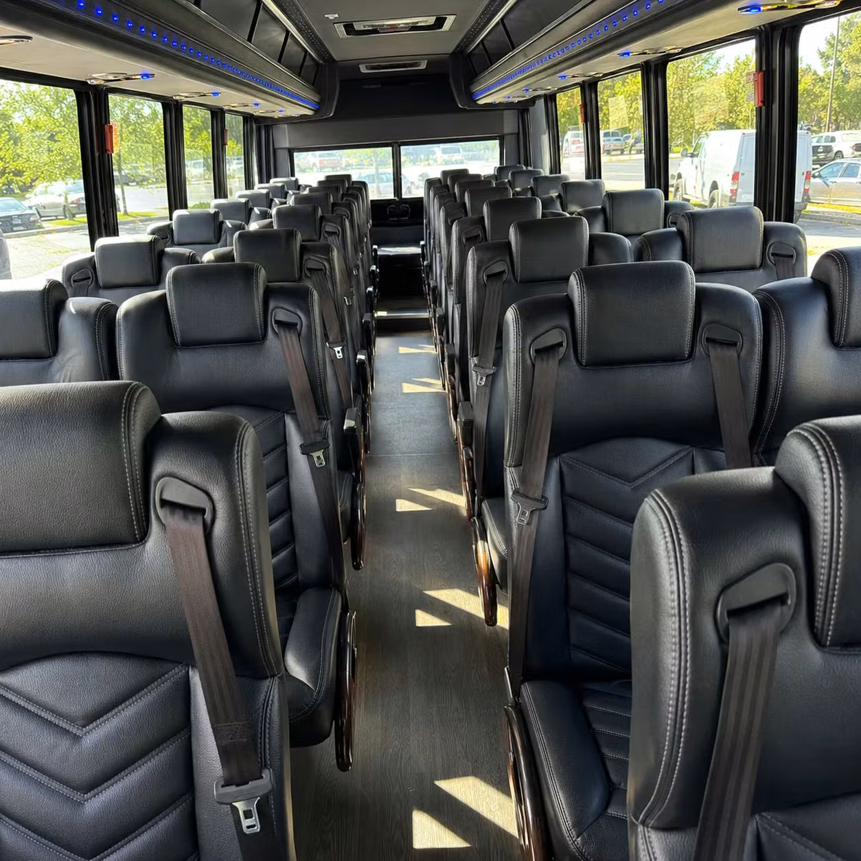 25 passenger minibus interior