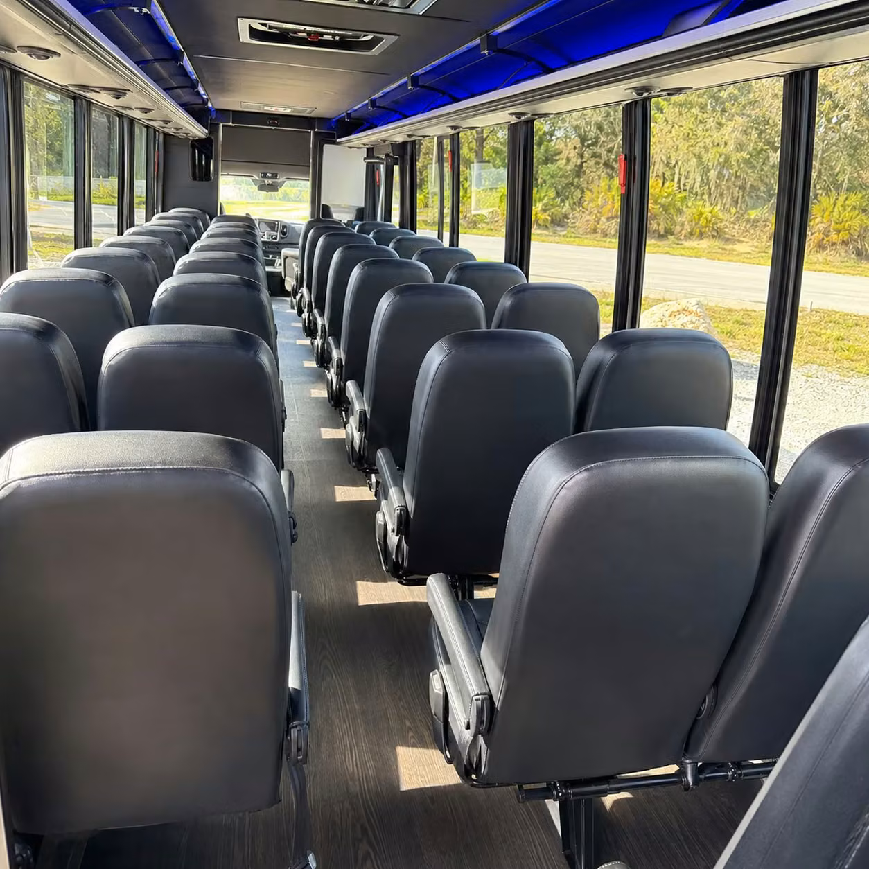 28 passenger minibus inside