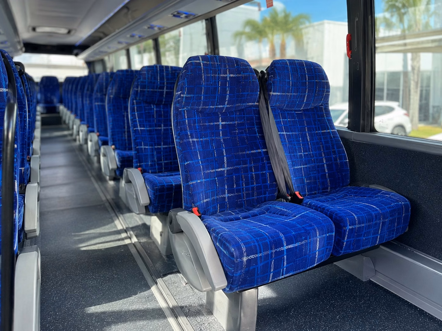 56 passenger charter bus interior