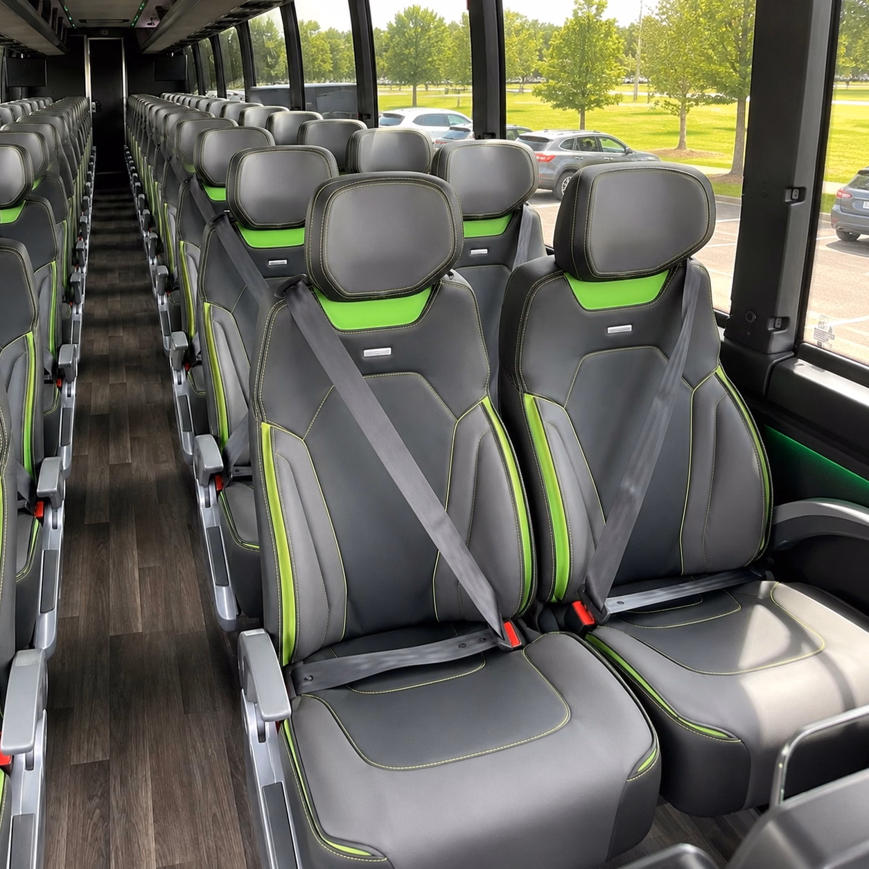 las cruces charter bus interior