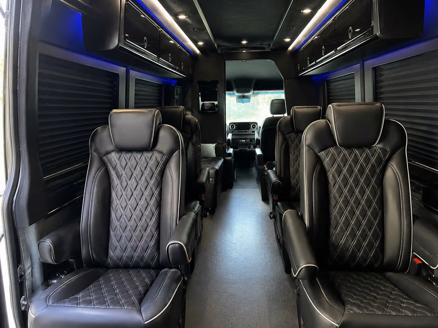 sprinter van with driver inside